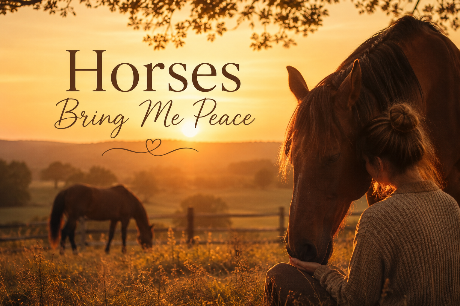 Horses Bring Me Peace: Why Horses Are So Important to Calm Us