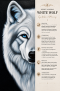 The White Wolf Symbolism Card